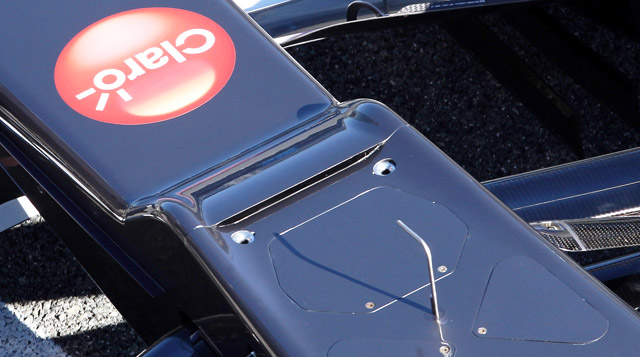 L'S Duct della Sauber C31 2012 nella zona dello "scalino" anteriore