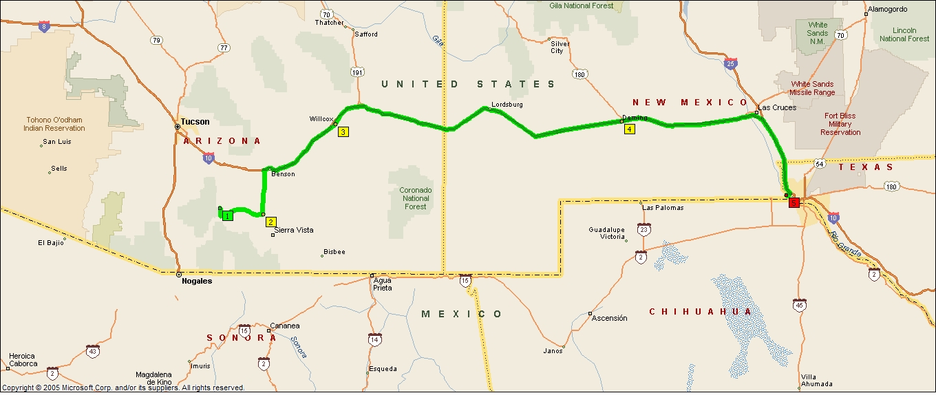 Roving Reports by Doug P 20164 Willcox New Mexico to El Paso Texas