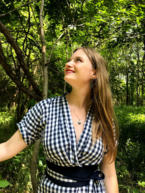 The Sewing Goatherd: My Wildwood Wrap Dress of Gingham