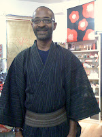 Japanese Yukata Robe from Kimono House NY 212-505-0232