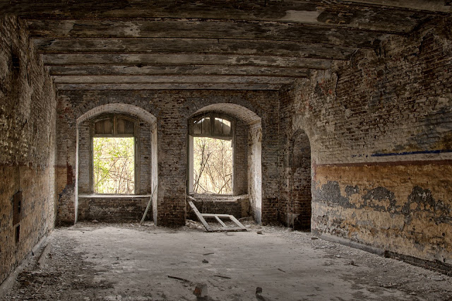 A very old abandoned building. 