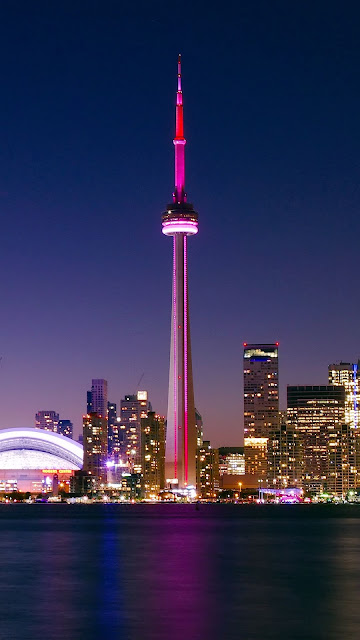 City, Night, Toronto, Canada, Buildings, Architecture City, Night, Toronto, Canada, Buildings, Architecturev