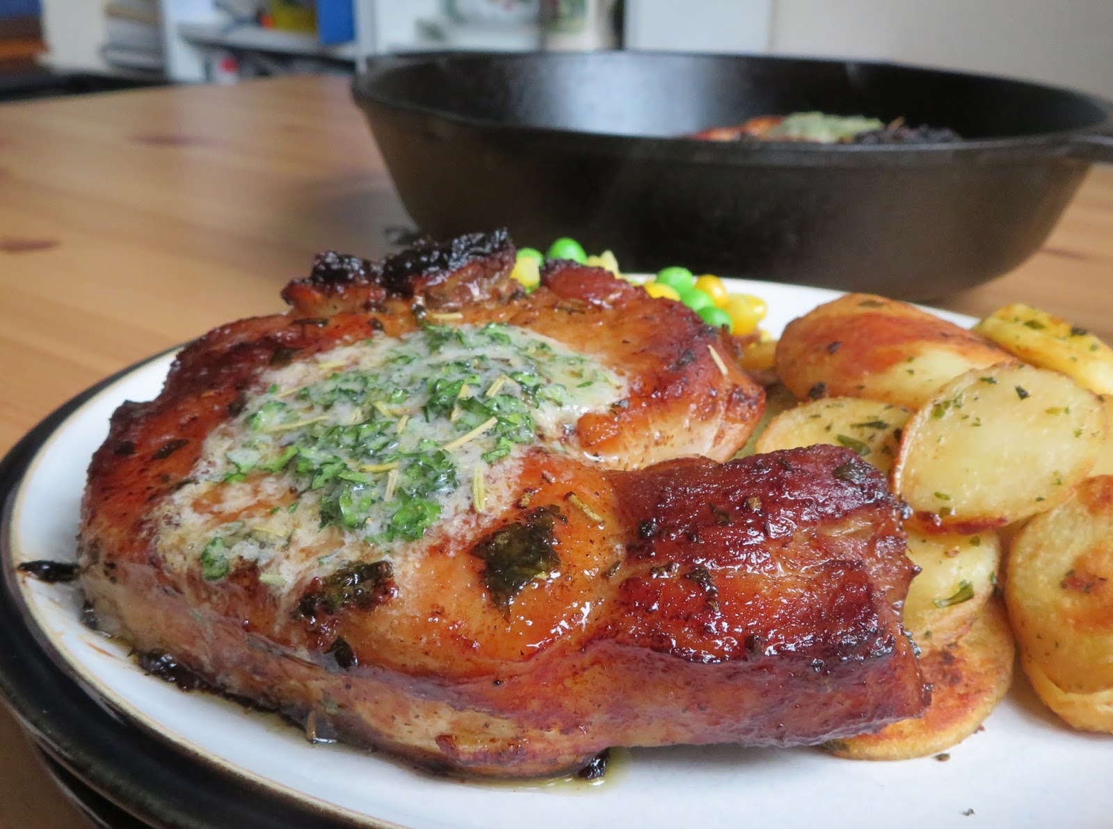 Herbed Pork Chops with Garlic Butter The English Kitchen