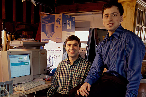 Larry Page e Sergey Brin.