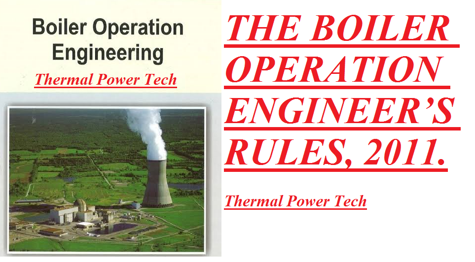 THE RULES, 2011. Thermal Power Tech