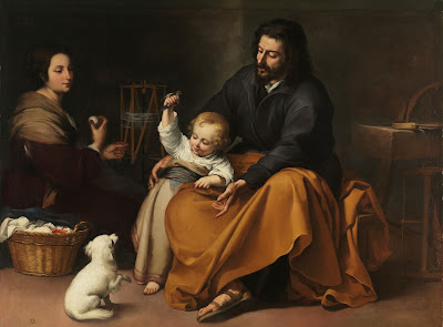 Bartolomé Esteban Murillo: The Holy Family with a Bird (Public Domain)