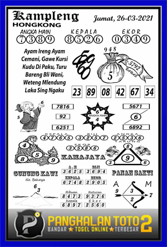 Kode Syair Hk 26 Maret 2021 Bocoran Togel