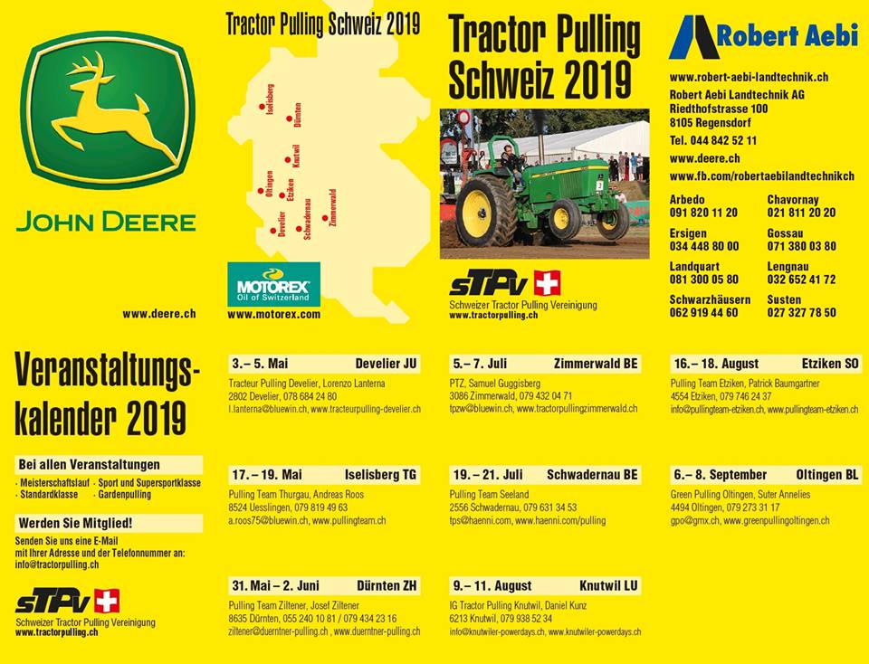 Tractor pulls schedule contactsatila
