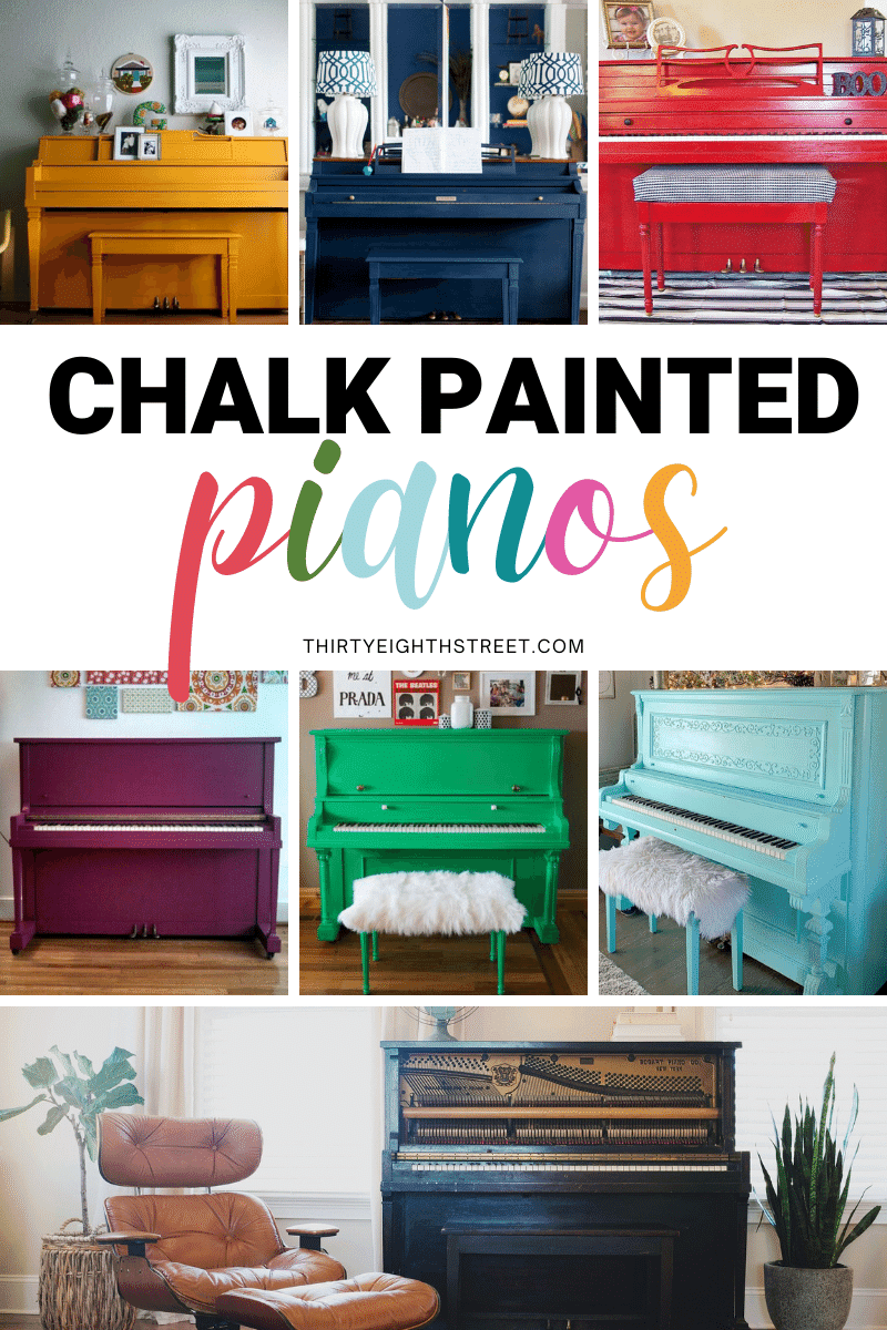 Chalk Paint Piano Makeover Thirty Eighth Street