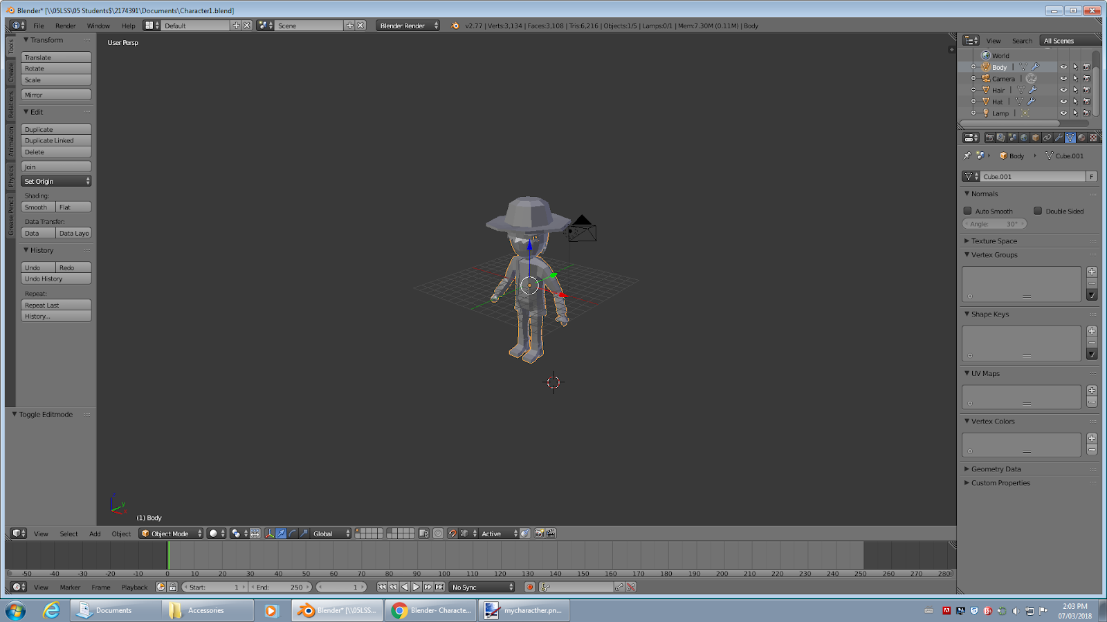 Blender Character Modeling Part 1