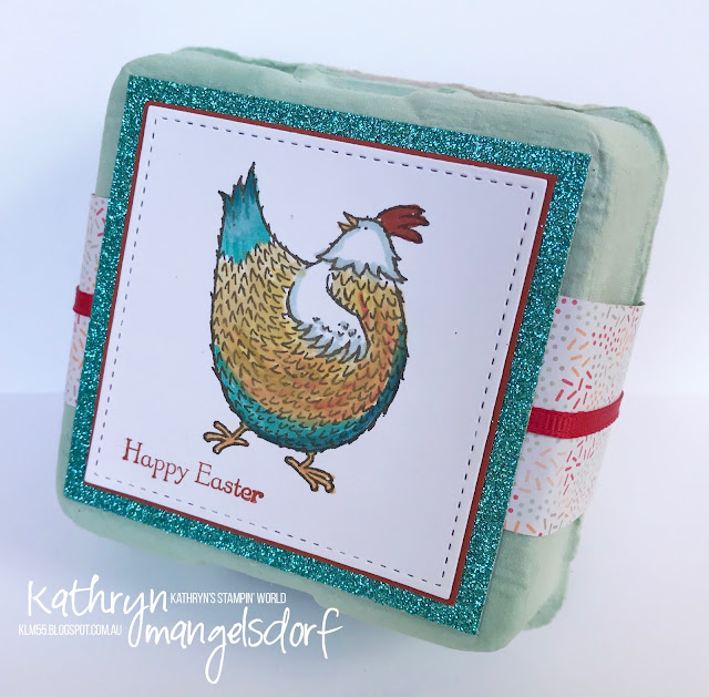 Stampin' Up! Mini Egg Cartons, Hey Chick, Sale-A-Bration, Easter Gifts created by Kathryn Mangelsdorf