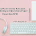 Central University of Odisha B.Ed. Previous Year Question Paper PDF Download -2019