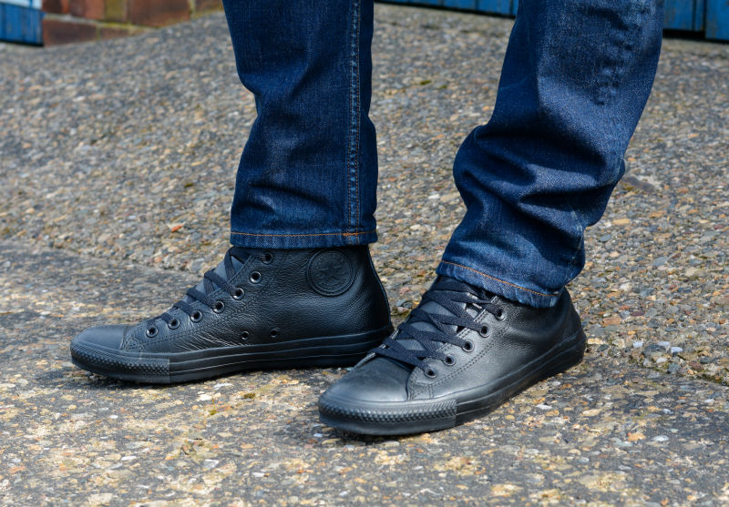 Converse Leather Hi Foot Locker menswear blogger Liverpool