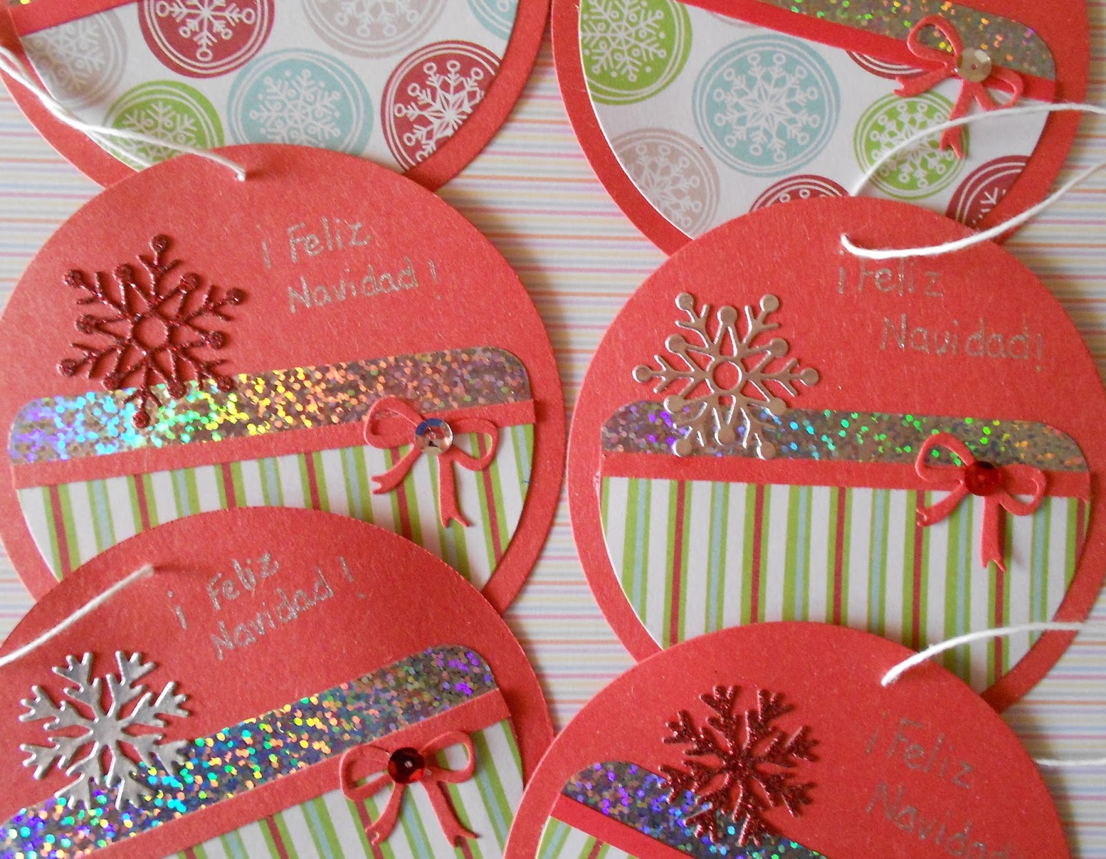 My Crafty Inspiration Little Christmas round cards