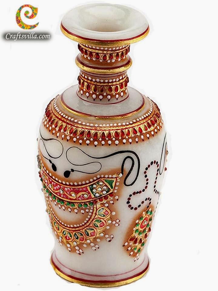 TELUGU WEB WORLD Marble Vase COLLECTION