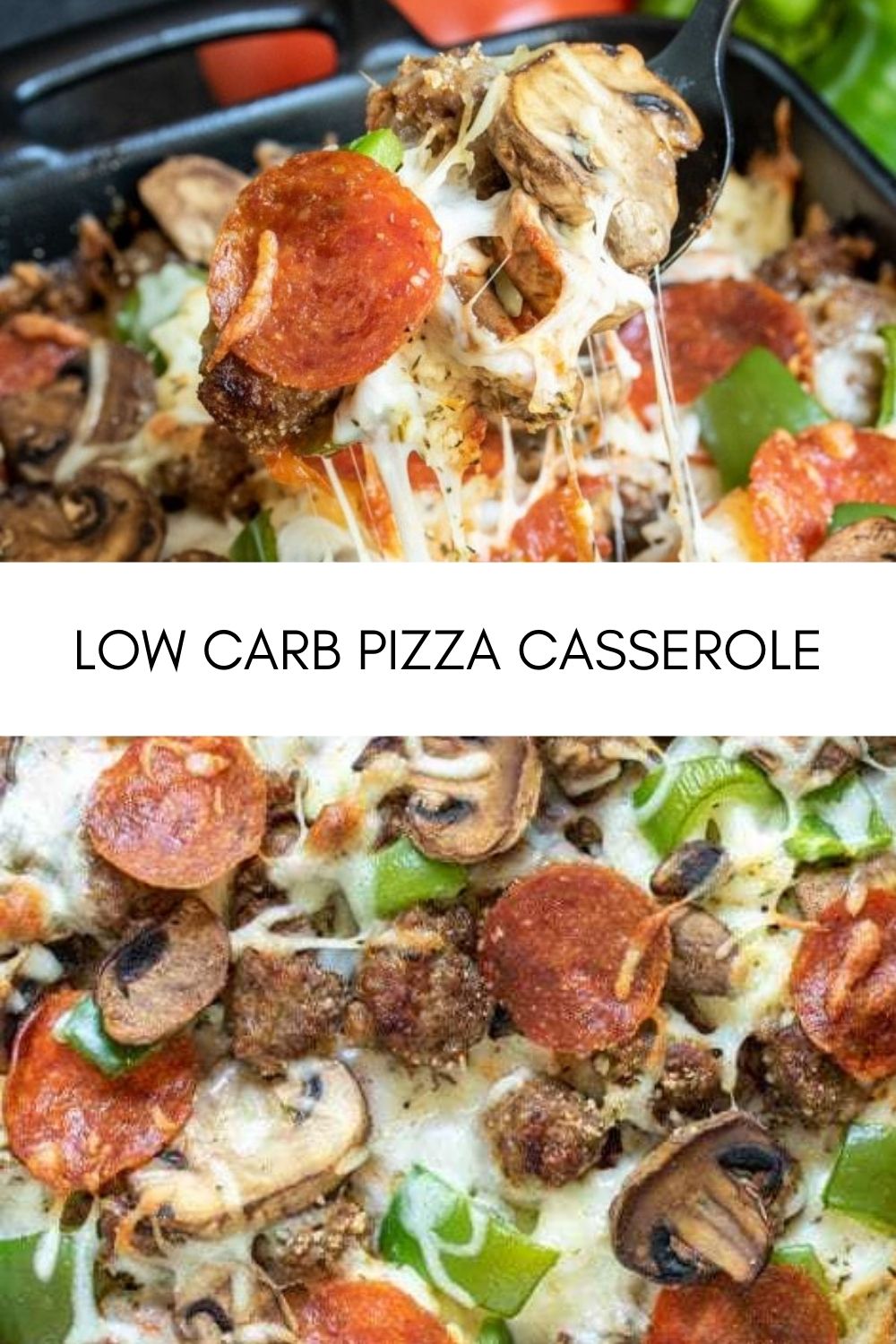 LOW CARB PIZZA CASSEROLE yanny bakes