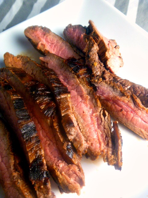 Please any beef lover with this Grilled Flank Steak in our House Marinade! - Slice of Southern