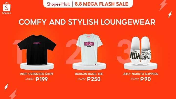 Shopee 8.8 Mega Flash Sale: Comfy and stylish loungewear