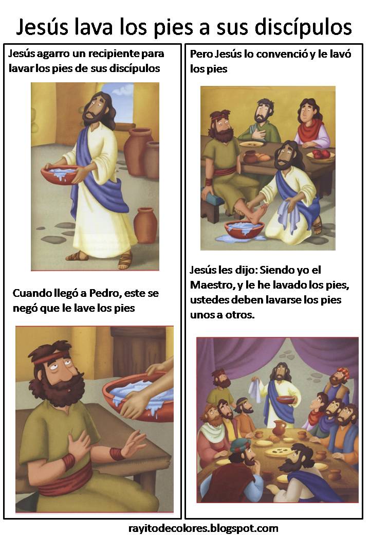 Jesús lava los pies a sus discípulos Jesús lava los pies a sus discípulos