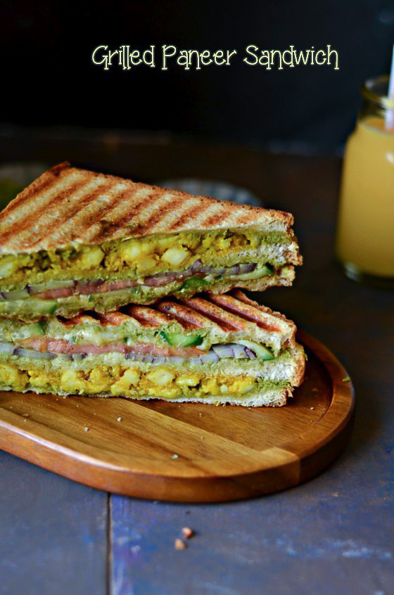 Nalini'sKitchen Paneer Grilled Sandwich / Grilled Paneer Sandwich