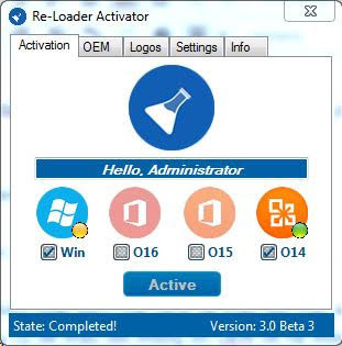 برنامج Re - loader Activator لتفعيل إصدارات الويندز والاوفيس
