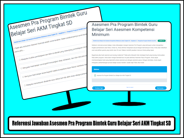 Referensi Jawaban Asesmen Pra Program Bimtek Guru Belajar Seri Akm Tingkat Sd