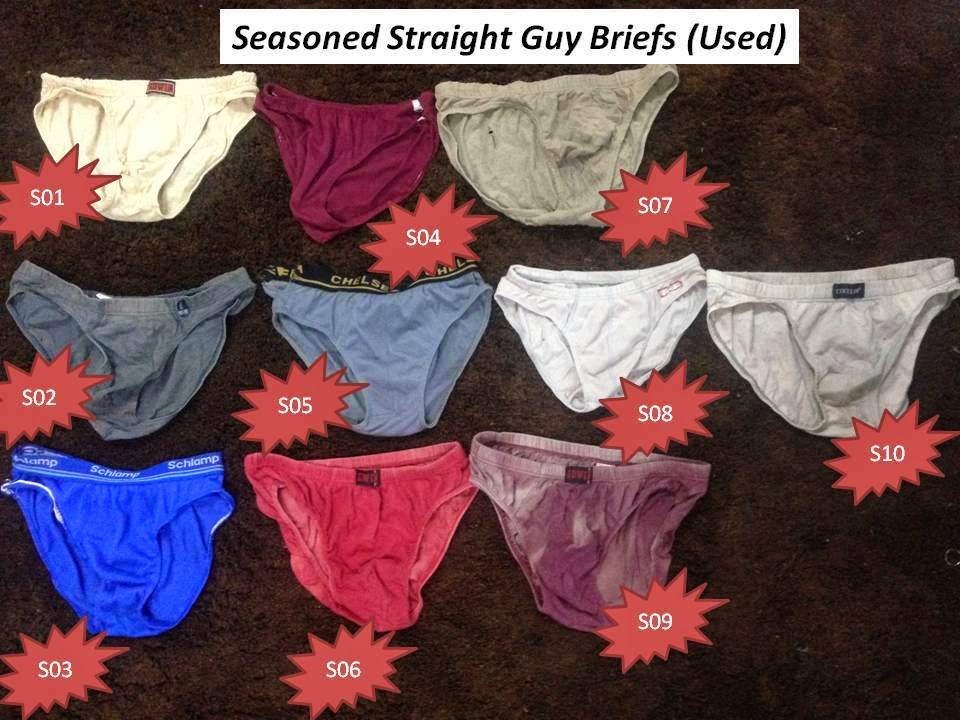 Used Male Underwear Seasoned straight guy underwears for sale