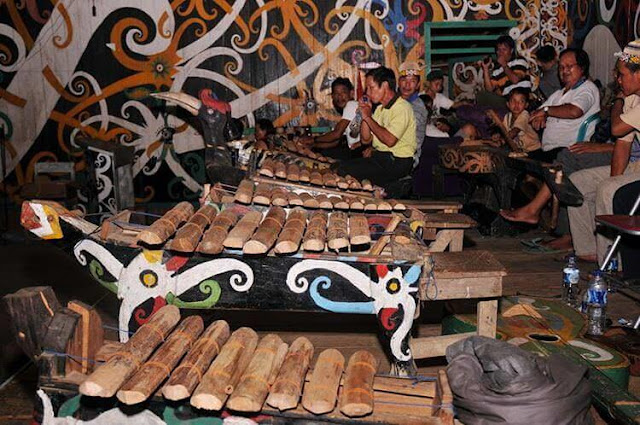 Jatung Utang Alat Musik Tradisional Suku Kenyah - Lepau Kenyah