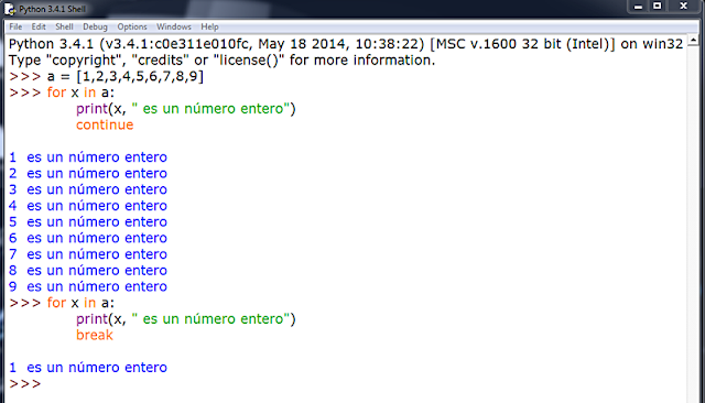 APRENDER A PROGRAMAR CON PYTHON: BUCLE FOR/IN
