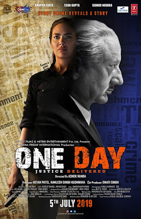 Poster Of Hindi Movie One Day: Justice Delivered 2019 Full HD Movie Free Download 720P Watch Online
