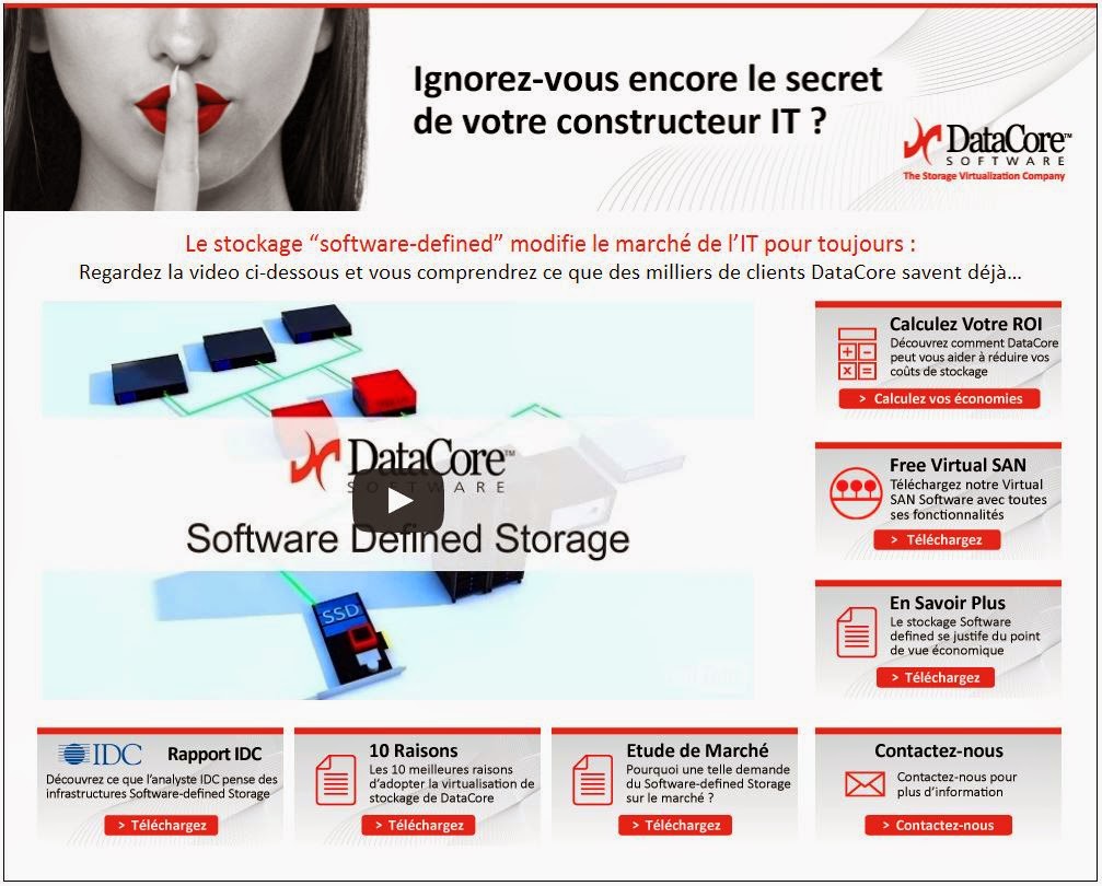 Ignorez vous encore le secret de votre constructeur IT? Le stockage ;Software defined ; ;