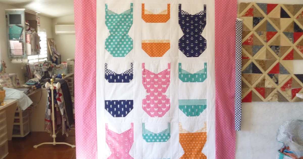 WHERE'S THE DUDE Bathing suit quilt for Maura