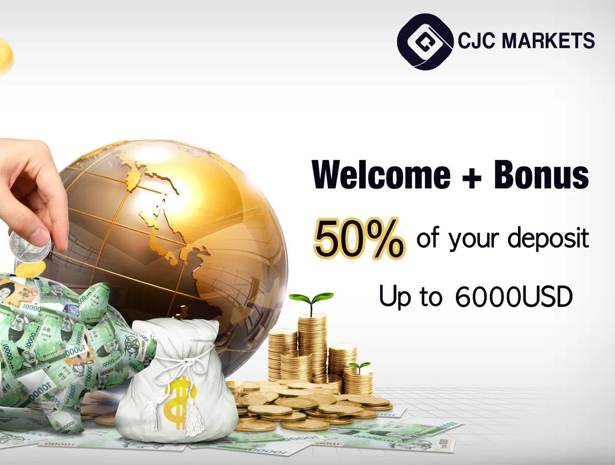 Bonus Deposit CJC Markets 50%