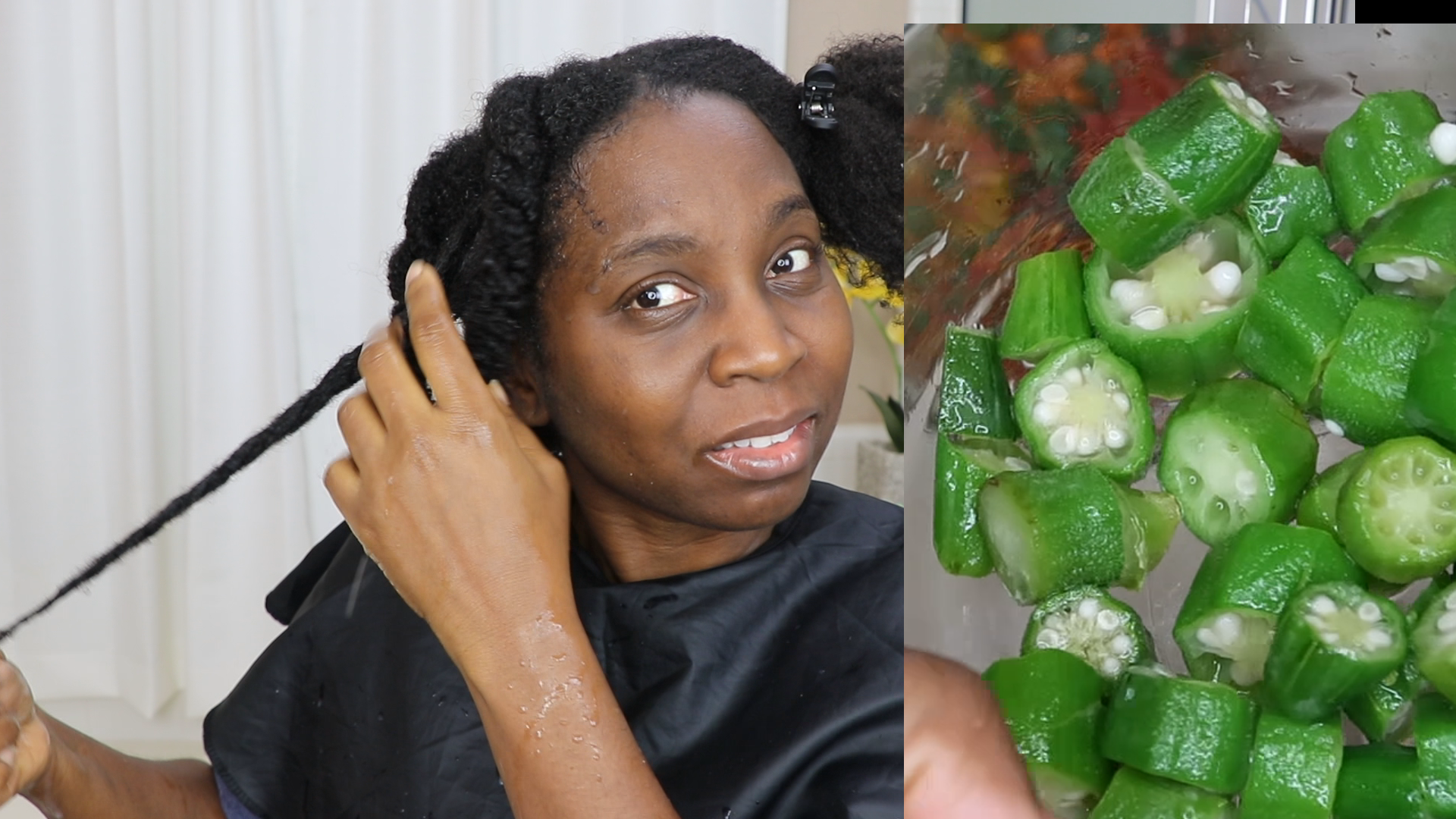 How To Make Okra Gel Conditioner for Detangling, Dandruff and Dry Scalp |  DiscoveringNatural