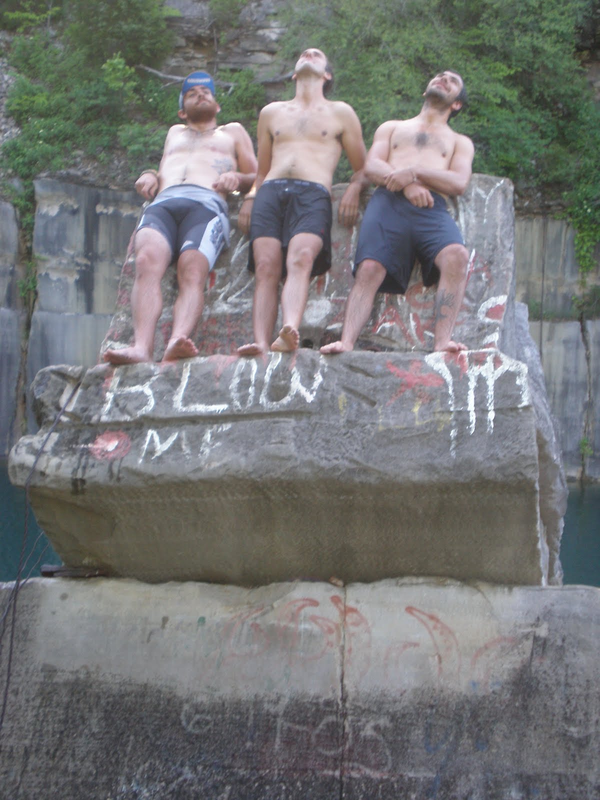 Bike and Build 2011 Bloomington and Quarry jumping