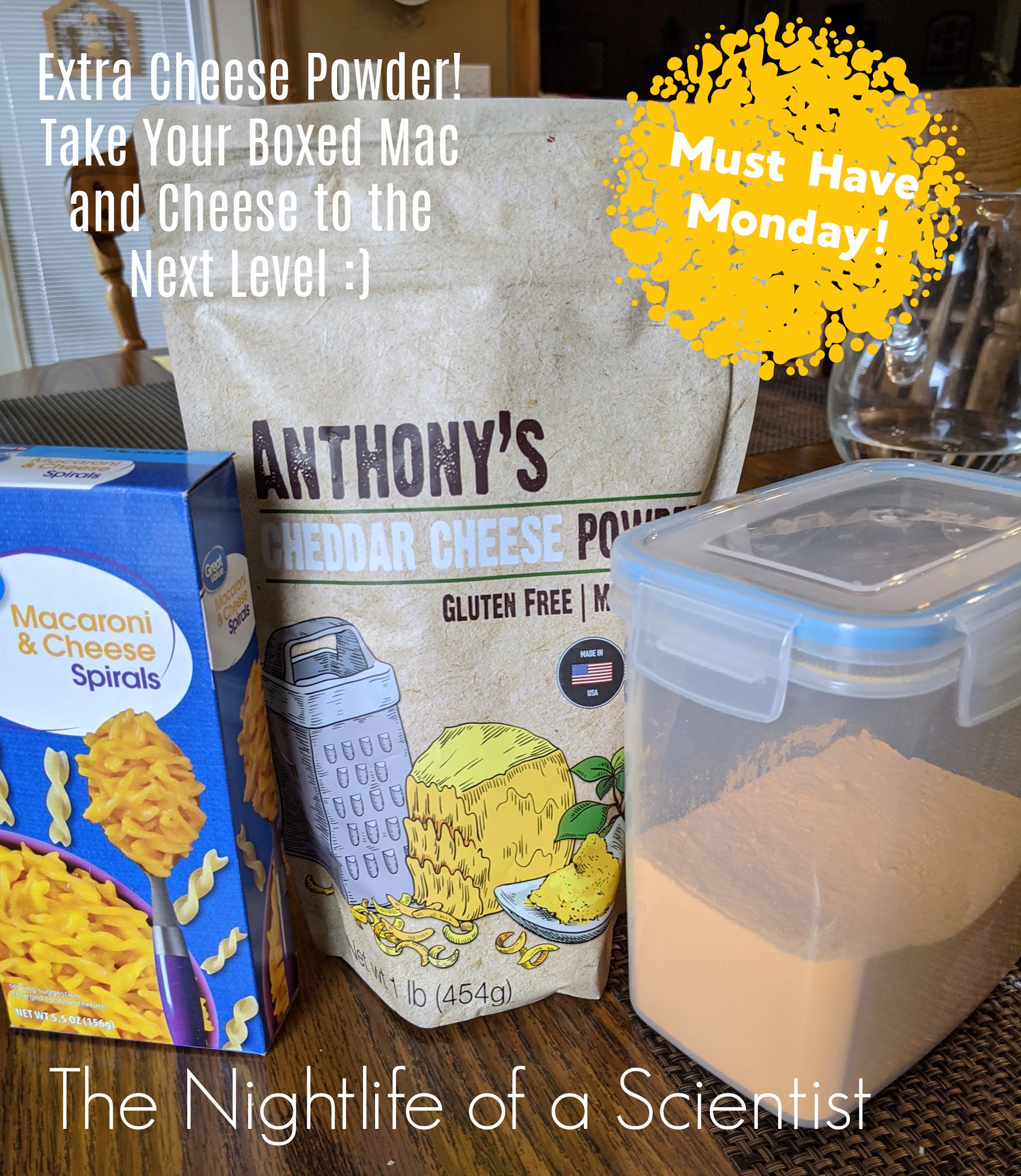 The Night Life of a Scientist Extra Cheese Powder for Boxed Macaroni