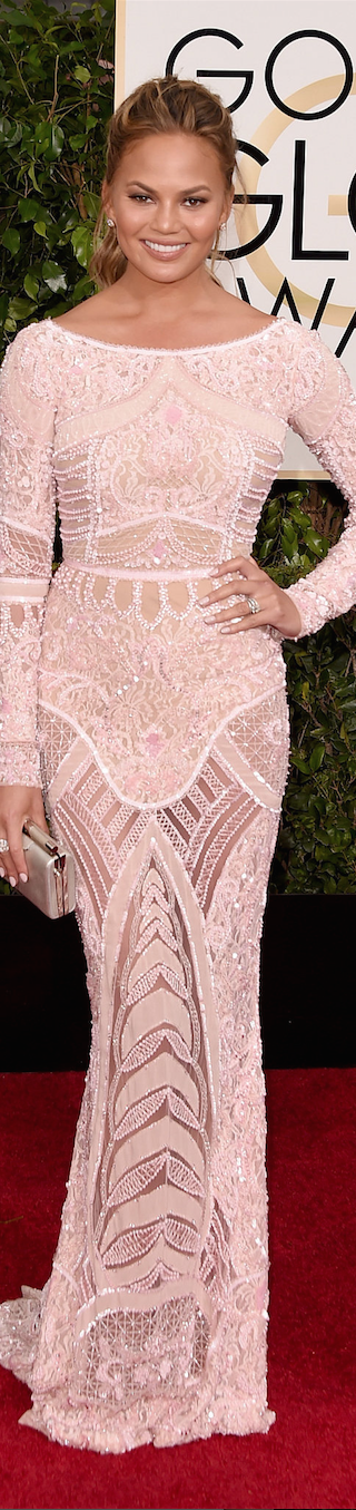 Chrissy Teigen 2015 Golden Globe Awards