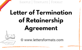 sample letter of termination of retainer agreement