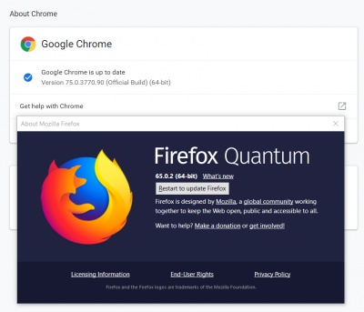 Detener la actualización automática en Chrome y Firefox