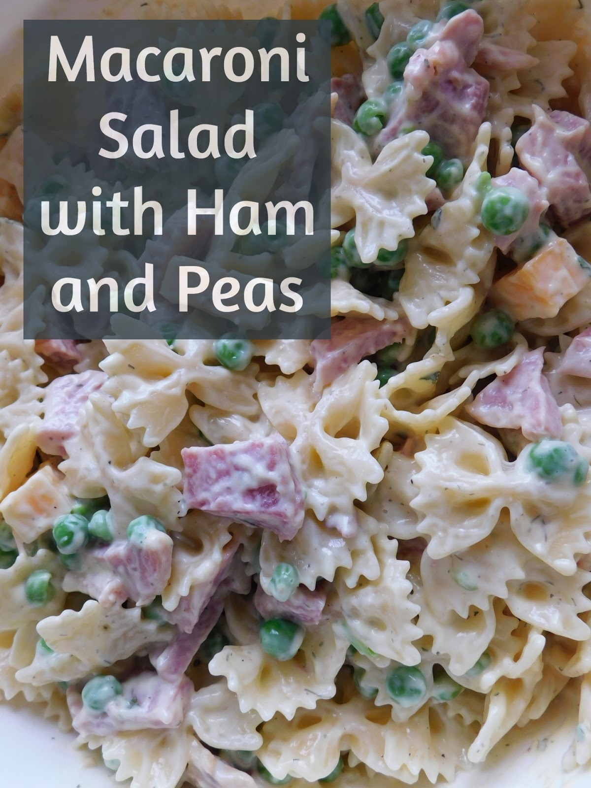 Macaroni Salad with Ham and Cheese