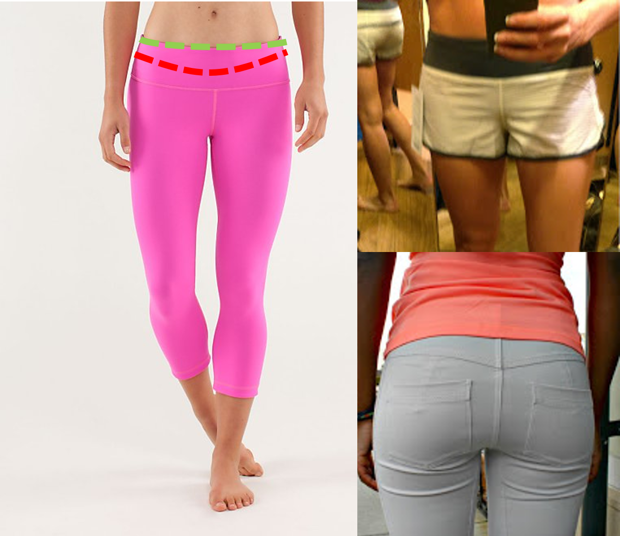 Girl In 2 Sizes To Small Yoga Pants