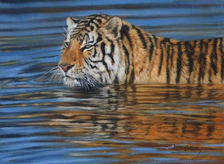 animales-en-agua-pintura-realista