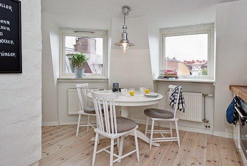 A round table with Ikea