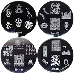 own stamping nail plate bundle monster colores carol action let designs