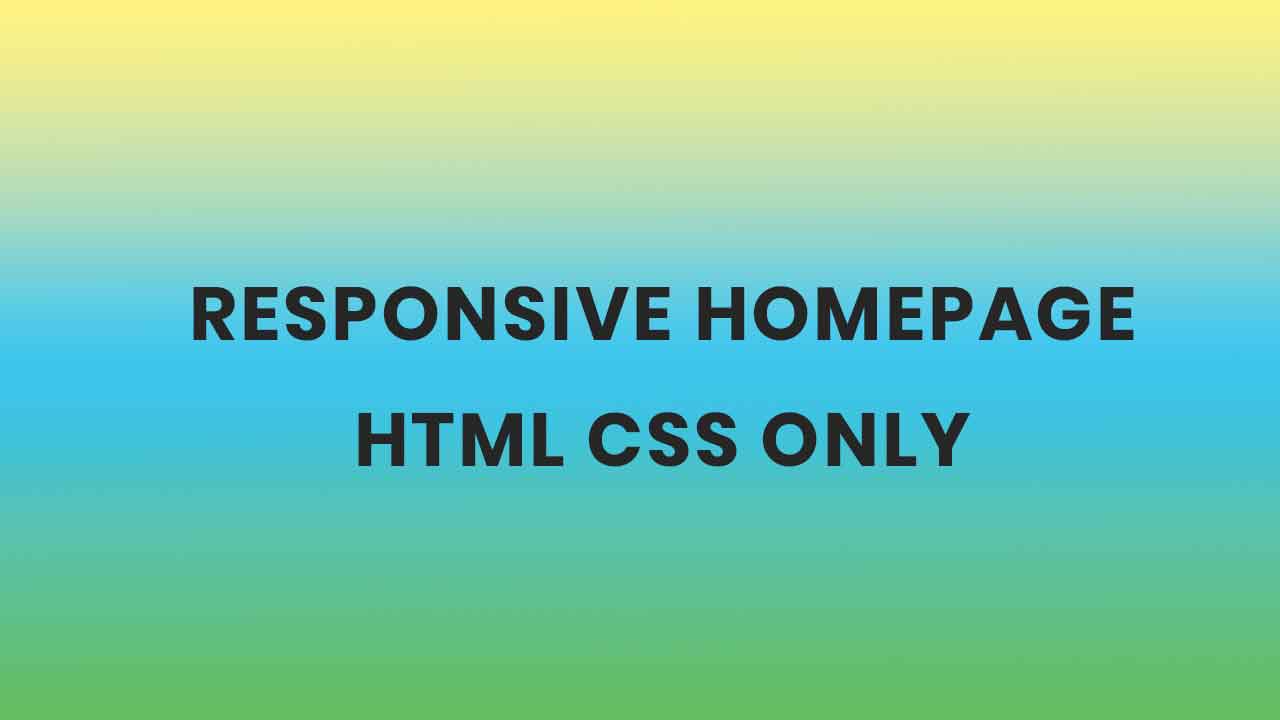 Simple Homepage using HTML CSS - Divinector