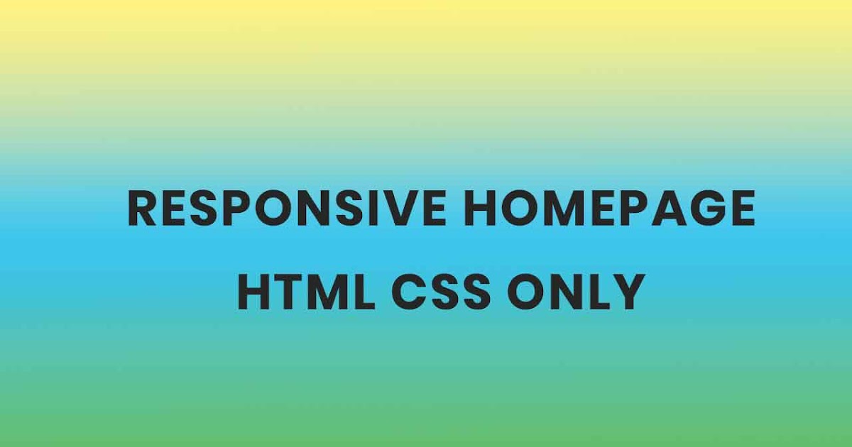 Simple Homepage using HTML CSS - Divinector