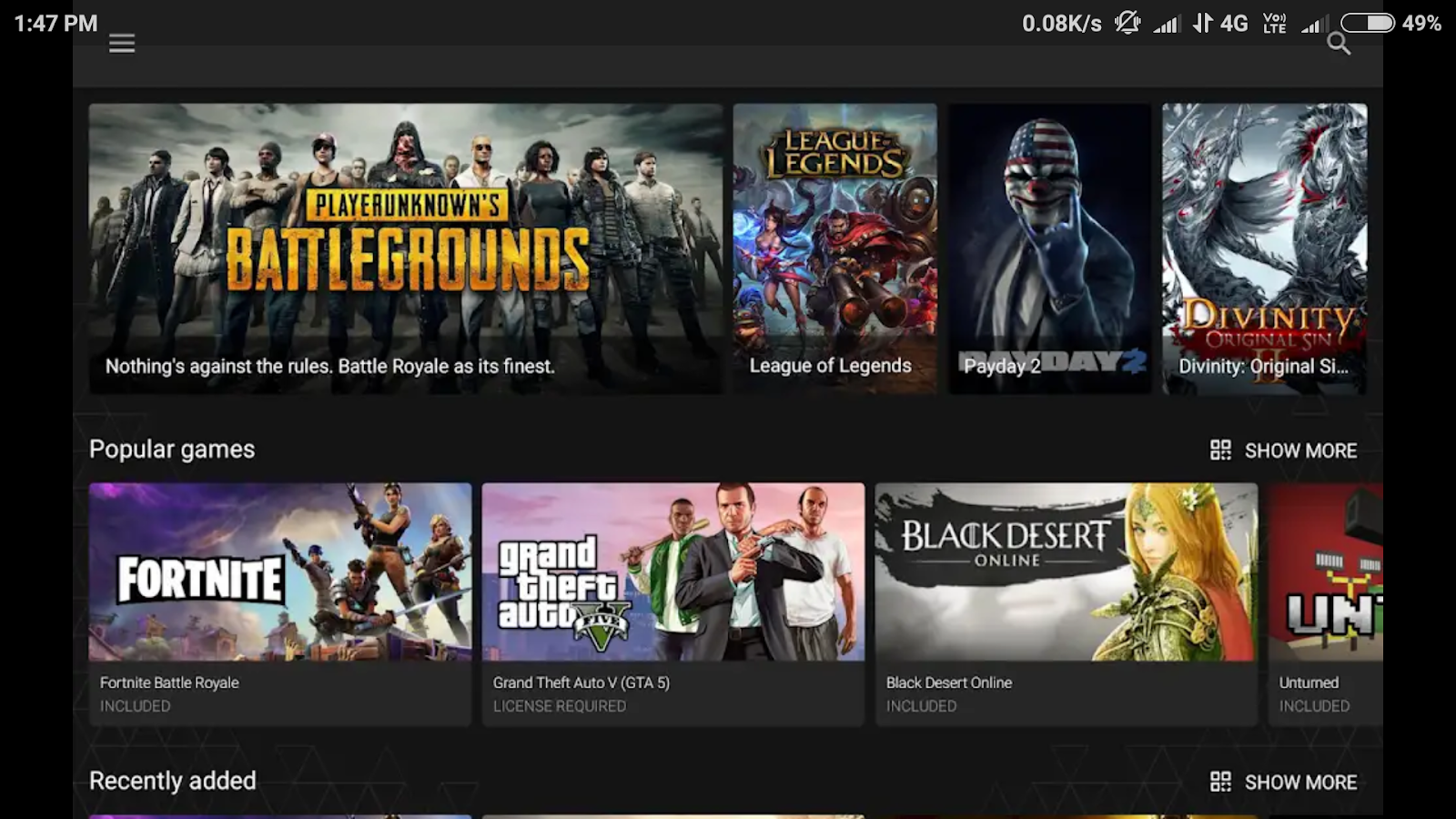 Vortex cloud gaming (unreleased) Androsite