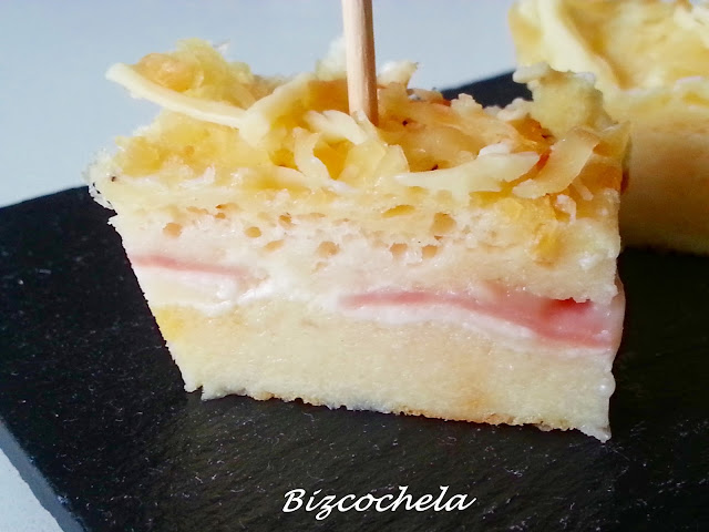 PASTEL SANWICH DE JAMÓN Y QUESO