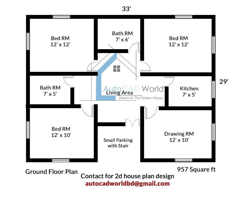 4 Bhk Apartment Autocad Layout Plan Dwg N Design 4 Bhk Apartment Autocad Layout Plan