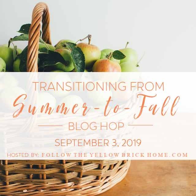 On Tuesday, I'll be joining over 25 bloggers as we share projects and inspiration for transitioning from summer to fall! Hope you'll drop by! Transitioning from Summer to Fall Blog Hop